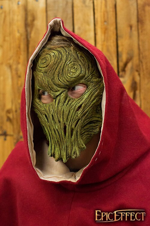 Wood Trophy Mask - Brown - One-Size Product image